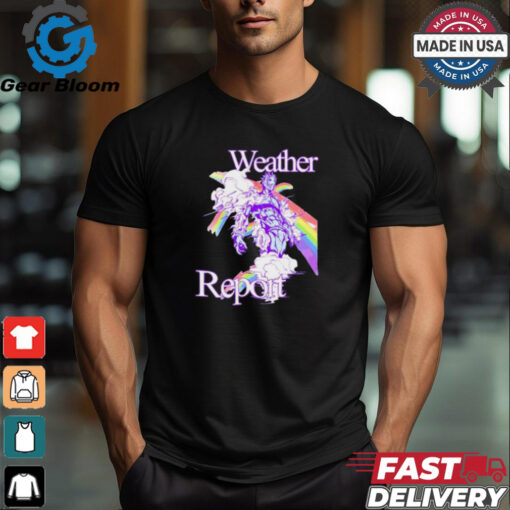 Hoshipieces Weather Report Jojos Painting t shirt