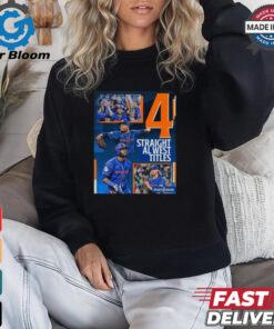 Houston Astros 4 Straight AL West Division Champions Shirt