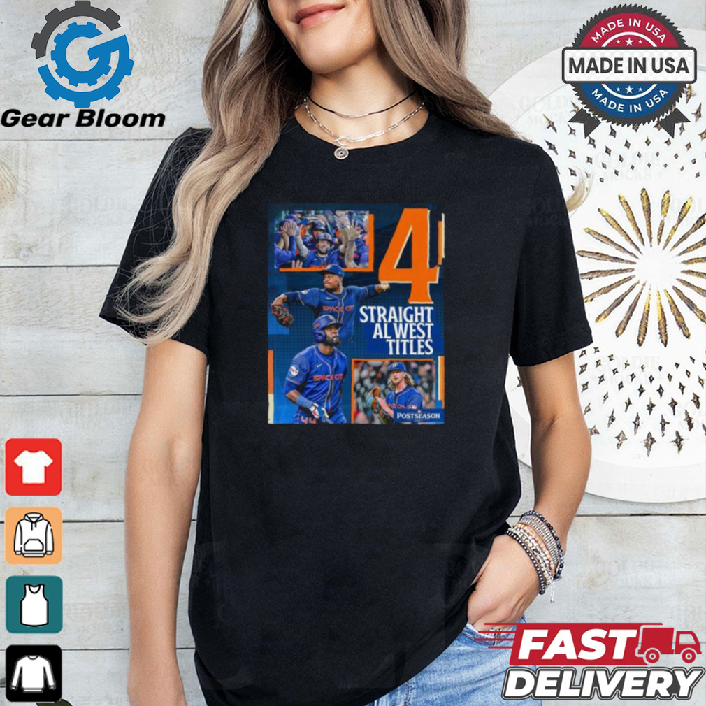 Houston Astros 4 Straight AL West Division Champions Shirt Houston Astros 4 Straight AL West Division Champions Shirt