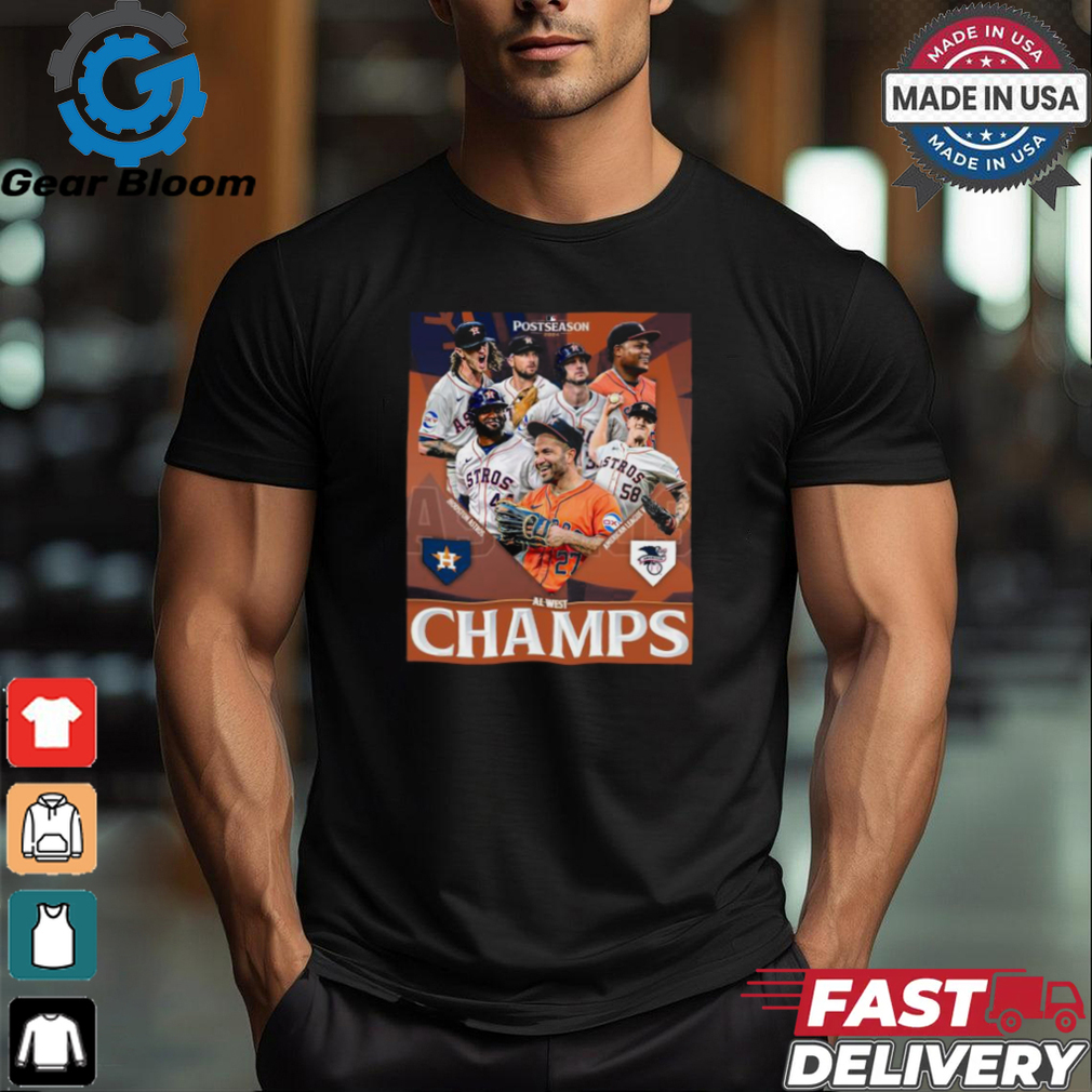 Houston Astros MLB Postseason 2024 AL West Champs poster shirt Houston Astros MLB Postseason 2024 AL West Champs poster shirt