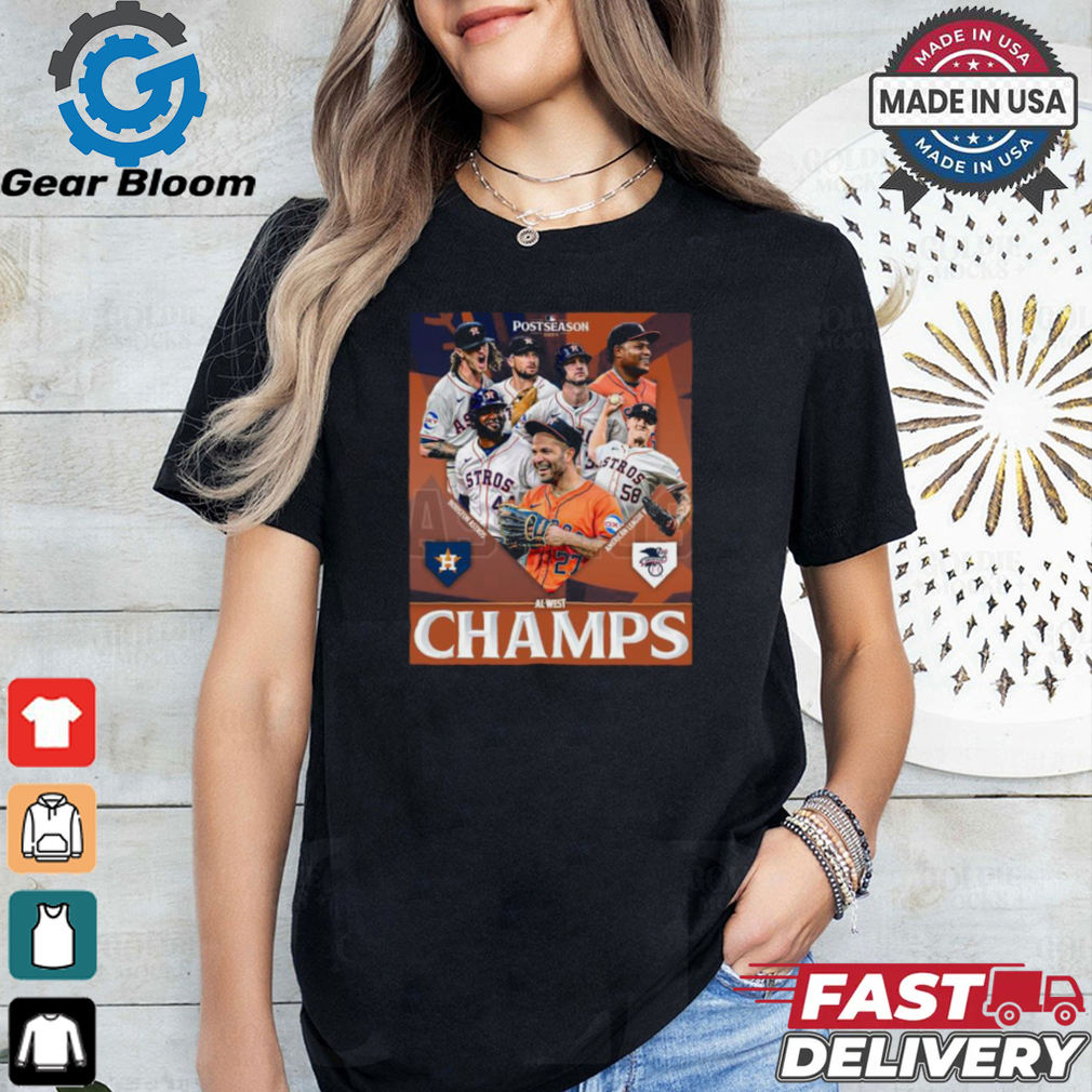 Houston Astros MLB Postseason 2024 AL West Champs poster shirt Houston Astros MLB Postseason 2024 AL West Champs poster shirt