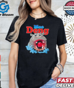 Hungry Moo Deng Painting t shirt