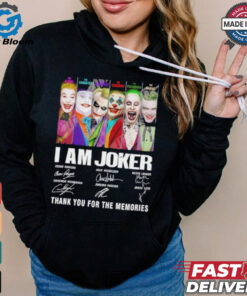 I am Joker thank you for the memories signatures shirt