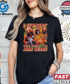 I support the right to arm bears retro shirt