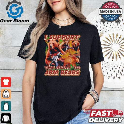 I support the right to arm bears retro shirt