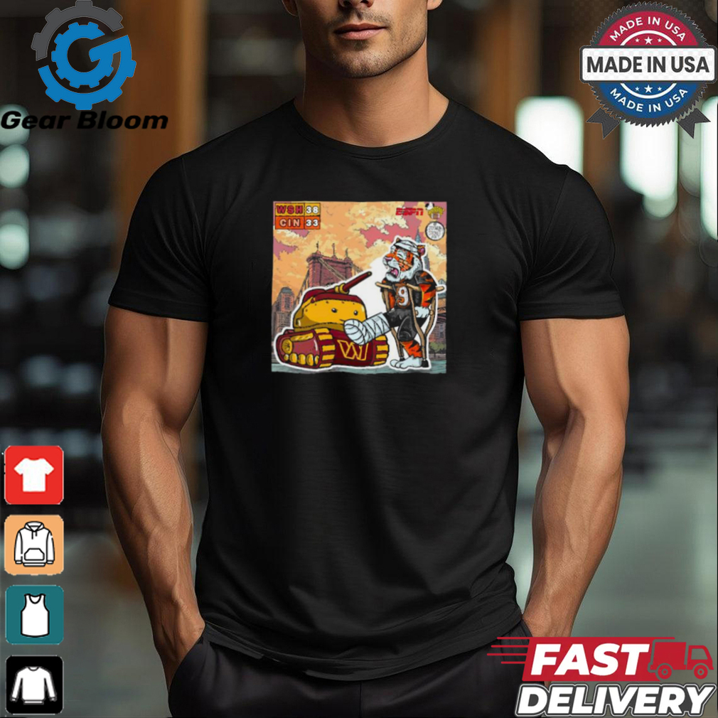Washington Commanders vs Cincinnati Bengals on Monday Night Football mascot shirt Washington Commanders vs Cincinnati Bengals on Monday Night Football mascot shirt