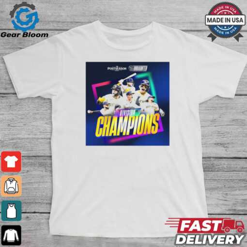 Postseason 2024 Milwaukee Brewers Undaunted Division Champions MLB Poster t shirt