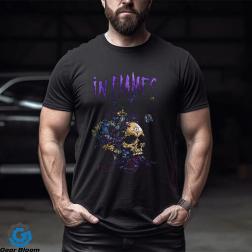 In Flames Skull And Vine Artwork Unisex T Shirt