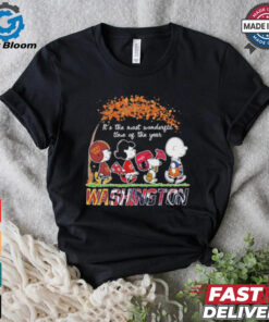 It’s The Most Wonderful Time Of The Year Peanuts Characters X Washington Sports Teams Shirt