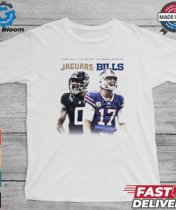 Jaguars at Bills game day Gabe Davis vs Josh Allen shirt