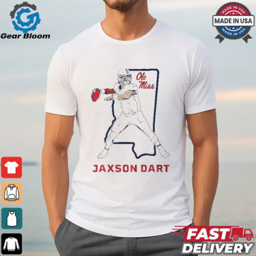 Jaxson Dart State Star Ole Miss Football T Shirts