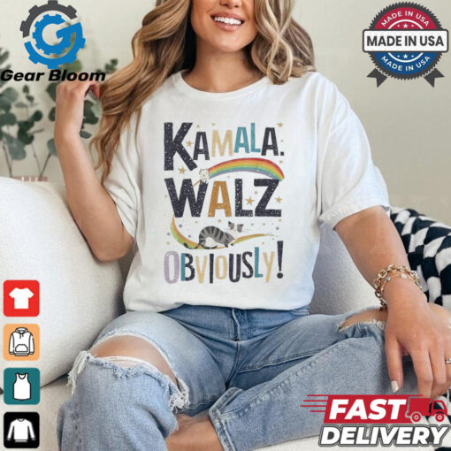 Kamala Harris Tim Walz Walz 2024 Peace Lgbt Kamala Walz Obviously! Shirt