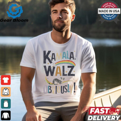 Kamala Harris Tim Walz Walz 2024 Peace Lgbt Kamala Walz Obviously! Shirt