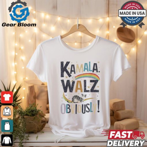 Kamala Harris Tim Walz Walz 2024 Peace Lgbt Kamala Walz Obviously! Shirt