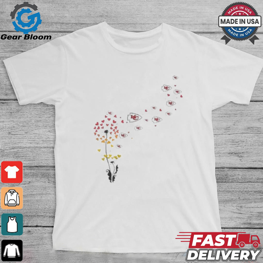 Kansas City Chiefs Floral Dandelion Shirt Kansas City Chiefs Floral Dandelion Shirt