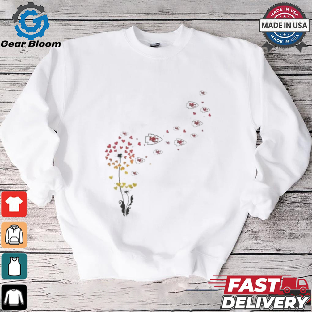 Kansas City Chiefs Floral Dandelion Shirt Kansas City Chiefs Floral Dandelion Shirt
