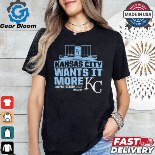 Kansas City Royals MLB Wants It More Postseason 2024 t shirt