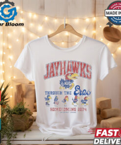 Kansas Jayhawks Through The Eras Homecoming 2024 Shirt