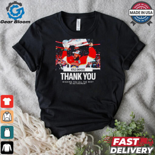 Kyle Okposo thank you wishing you all the best in retirement shirt