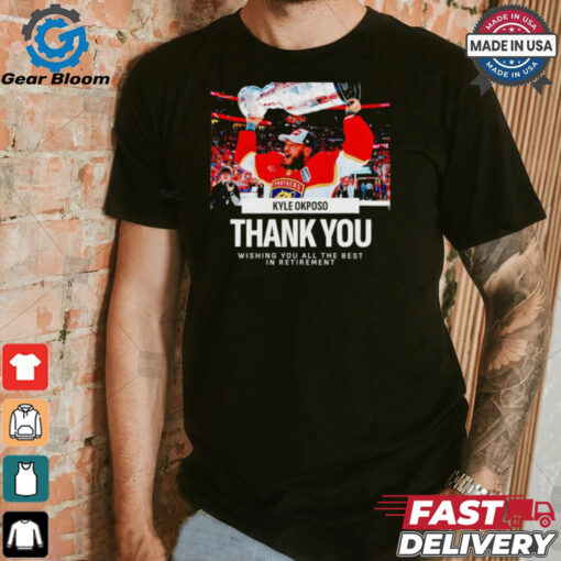 Kyle Okposo thank you wishing you all the best in retirement shirt