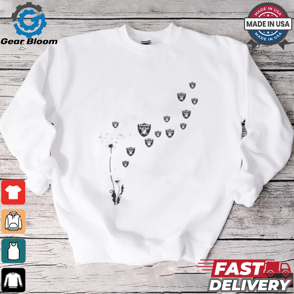 Las Vegas Raiders Floral Dandelion Shirt Las Vegas Raiders Floral Dandelion Shirt