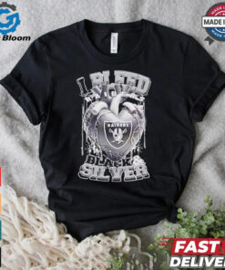 Las Vegas Raiders I bleed Raiders black and silver shirt