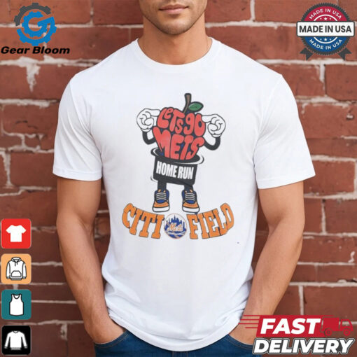 Let’s go Mets Home Run apple citi filed shirt