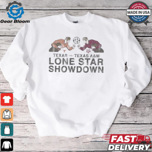 Lone Star Showdown SEC Texas Longhorns vs. Texas A&M Aggies vintage t shirt