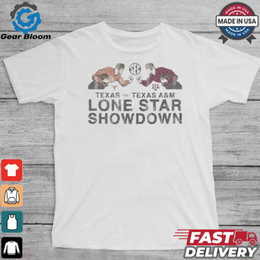 Lone Star Showdown SEC Texas Longhorns vs. Texas A&M Aggies vintage t shirt