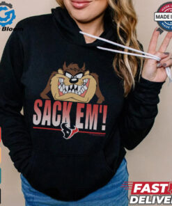 Looney Tunes Taz Sack Em' x Houston Texans Shirt