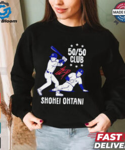 Los Angeles Dodgers 50 50 club Shohei Ohtani signature shirt