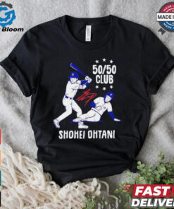 Los Angeles Dodgers 50 50 club Shohei Ohtani signature shirt