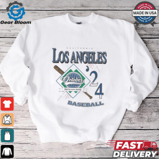 Los Angeles Dodgers California 2024 October Postseason Bound T Shirt