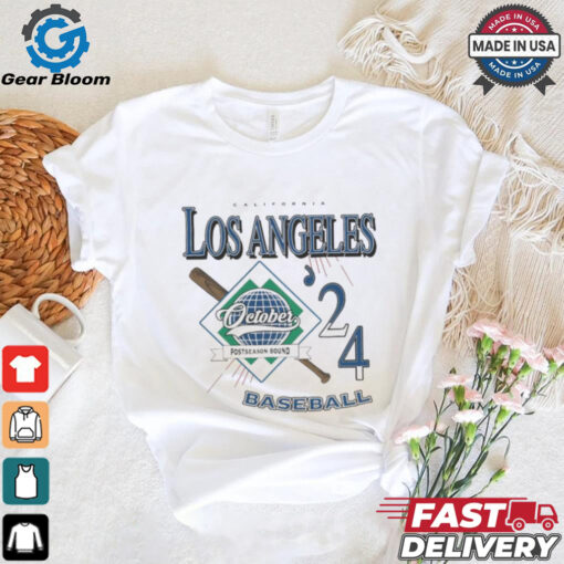 Los Angeles Dodgers California 2024 October Postseason Bound T Shirt