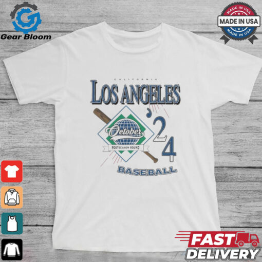 Los Angeles Dodgers California 2024 October Postseason Bound T Shirt