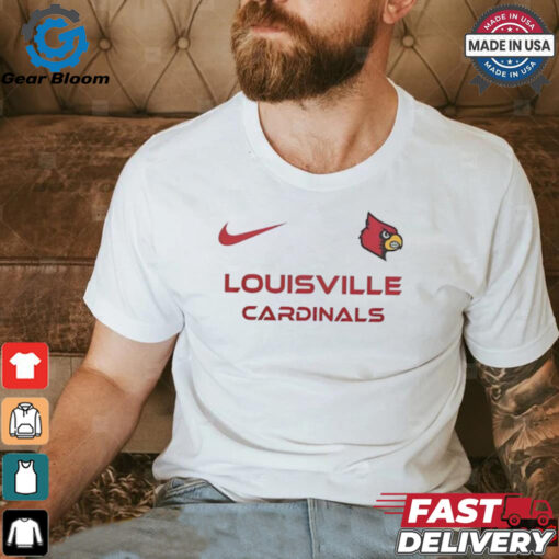 Louisville Cardinals Go Cardinals Nike logo shirt