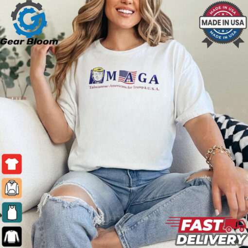 Maga Taiwanese Americans For Donald Trump And USA Paint t shirt