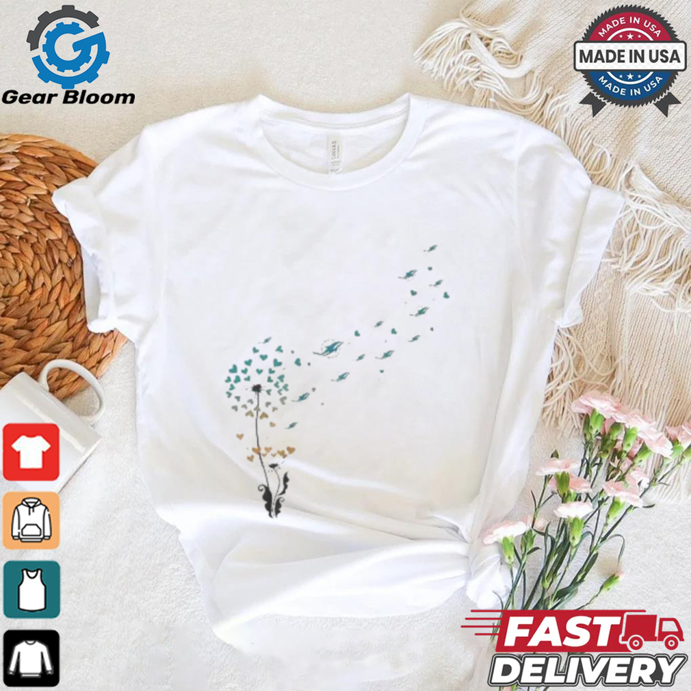Miami Dolphins Floral Dandelion Shirt Miami Dolphins Floral Dandelion Shirt