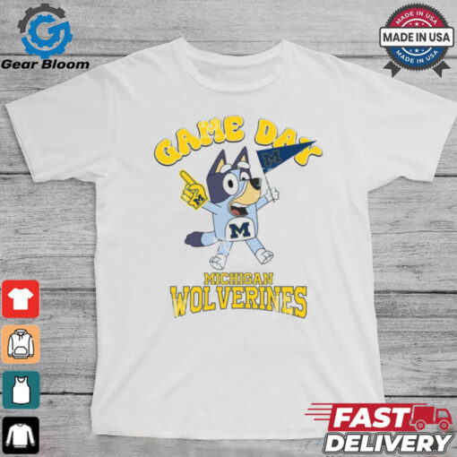 Michigan Wolverines Bluey Game Day shirt