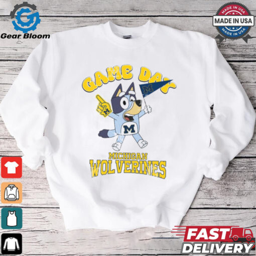 Michigan Wolverines Bluey Game Day shirt