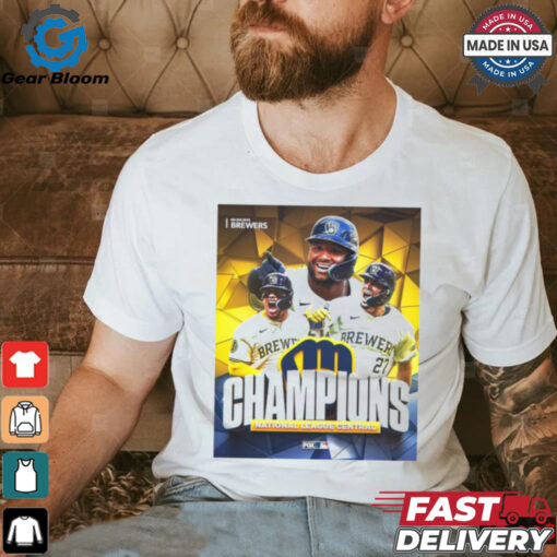 Milwaukee Brewers Champions National League Central MLB 2024 Poster t shirt