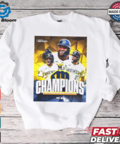 Milwaukee Brewers Champions National League Central MLB 2024 Poster t shirt