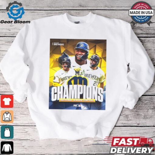 Milwaukee Brewers Champions National League Central MLB 2024 Poster t shirt