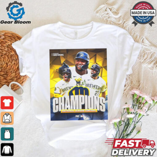 Milwaukee Brewers Champions National League Central MLB 2024 Poster t shirt