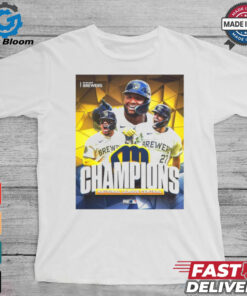 Milwaukee Brewers Champions National League Central MLB 2024 Poster t shirt