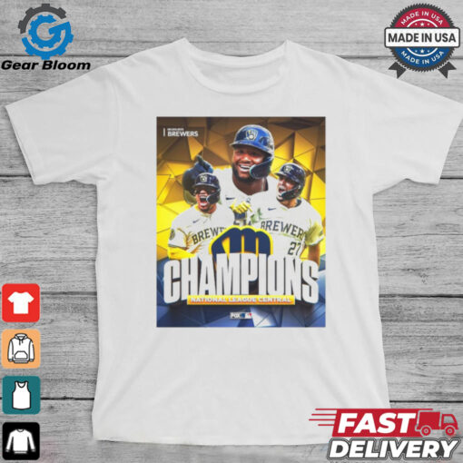 Milwaukee Brewers Champions National League Central MLB 2024 Poster t shirt