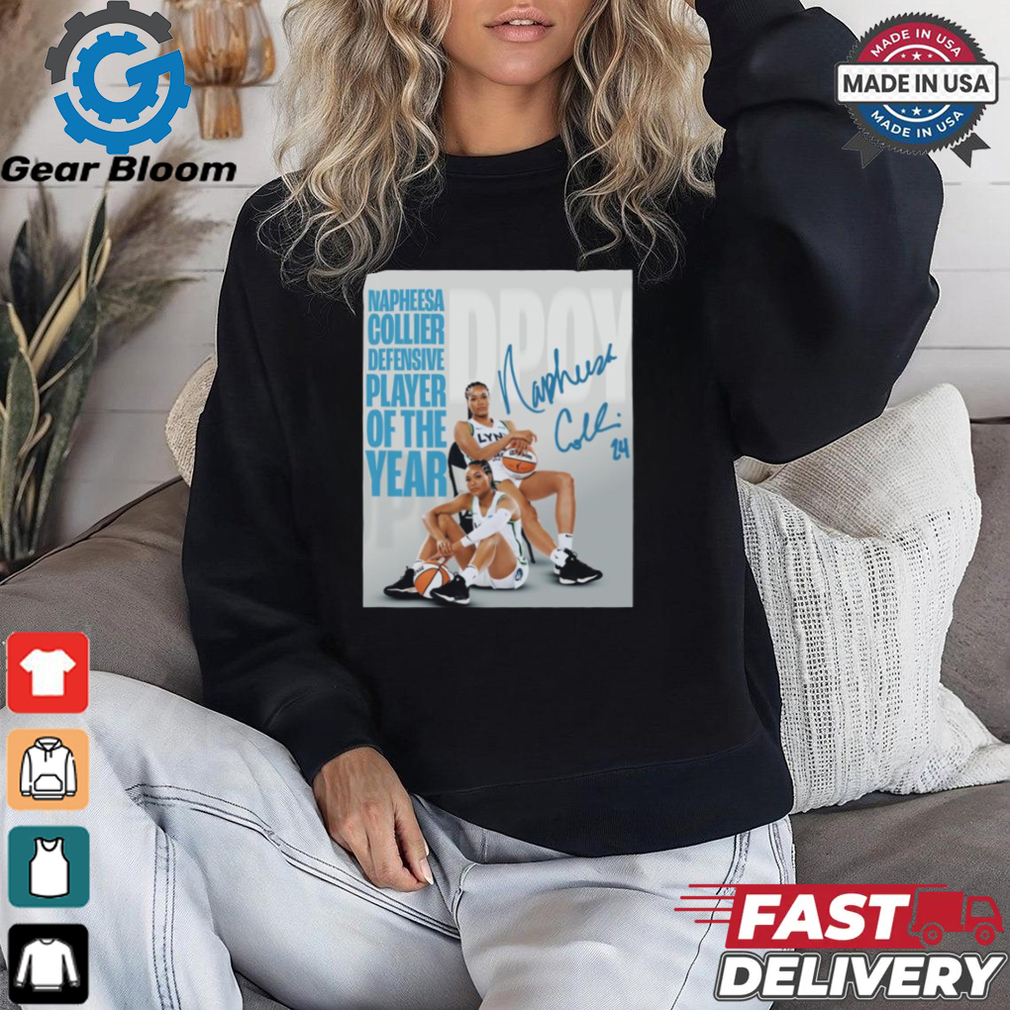 Minnesota Lynx Napheesa Collier KIA WNBA Defensive Player of the Year 2024 Signature Poster t shirt Minnesota Lynx Napheesa Collier KIA WNBA Defensive Player of the Year 2024 Signature Poster t shirt