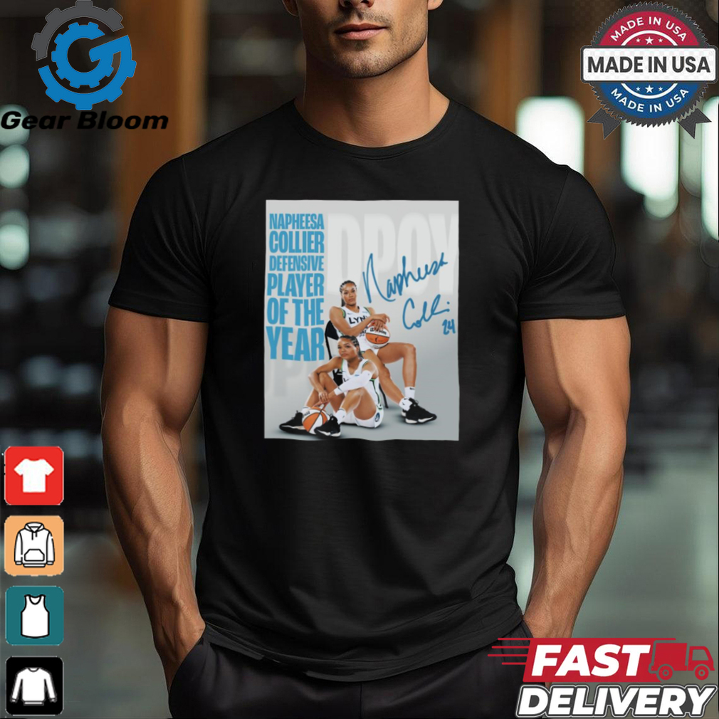 Minnesota Lynx Napheesa Collier KIA WNBA Defensive Player of the Year 2024 Signature Poster t shirt Minnesota Lynx Napheesa Collier KIA WNBA Defensive Player of the Year 2024 Signature Poster t shirt