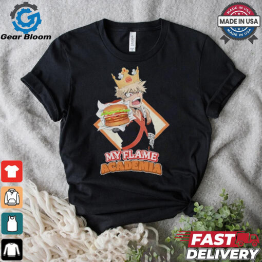 My Flame Academia Bakugo Burger King Shirt