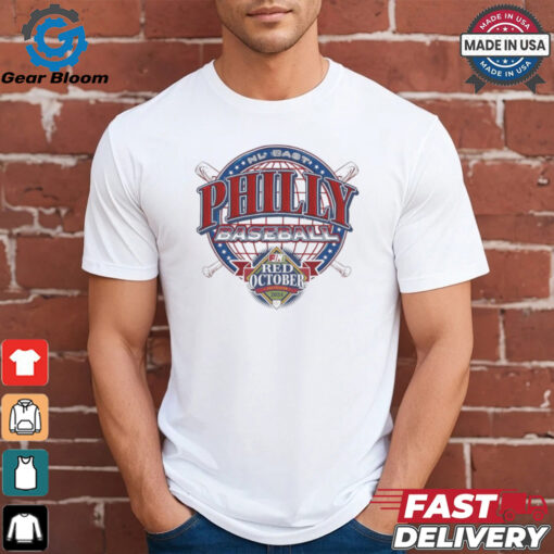 NL East Philadelphia Phillies Baseball Red October 2024 logo shirt